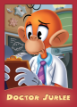Front cover of the remastered trading card for Doctor Surlee.
