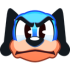 Discord emoji of Flippy feeling angry.
