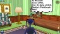 A Toon teleport landing at Kooky Cineplex in Toontown Central on Loopy Lane.