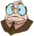 Flunky enamel pin from ToonFest at ReplayFX 2019.