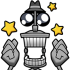 Discord emoji of a Skelecog wowing.