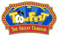 Event logo enamel pin from ToonFest: The Great Fanfair.