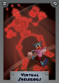 Front cover of the trading card for Virtual Skelecogs.