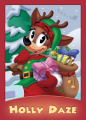 Front cover of the trading card for Holly Daze.