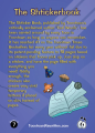 Back cover of the trading card for the Shticker Book.