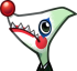 Discord emoji of a Loan Shark with clown makeup.