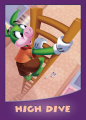 Front cover of the trading card for High Dive.