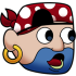 Discord emoji of a Corporate Raider with a pog face.