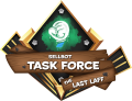 The logo for Sellbot Task Force: The Last Laff.