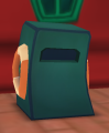 A trashcan in Donald's Dock.