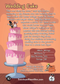 Back cover of the trading card for Wedding Cake.