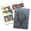 The model of Slappy's hot air balloon.