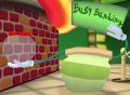 Slappy's jellybean stand before the jar was filled with jellybeans.