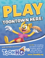 Table sign regarding playing Toontown.