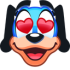 Discord emoji of Flippy in love.