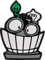 The Vice President enamel pin from the third Makeship campaign.