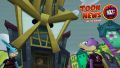 The Kaboomberg attack captured live on a Toon News... for the Amused! weekday report broadcast.